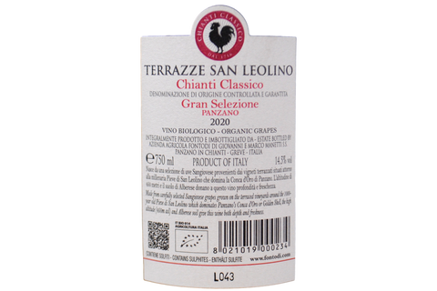 CHIANTI CLASSICO DOCG GRAN SELEZIONE PANZANO "TERRAZZE SAN LEOLINO" 2020 - FONTODI