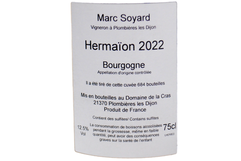 BOURGOGNE BLANC "HERMAÏON" 2022 - MARC SOYARD