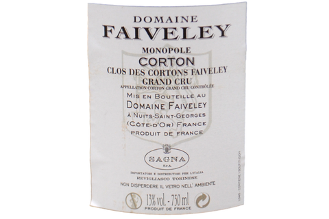 CORTON GRAND CRU "CLOS DES CORTONS MONOPOLE" 2017 - FAIVELEY