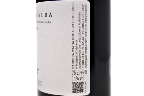 BARBERA D'ALBA SUPERIORE DOC 2023 - GIAN LUCA COLOMBO