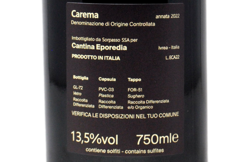 CAREMA DOCG 2022 - CANTINA EPOREDIA