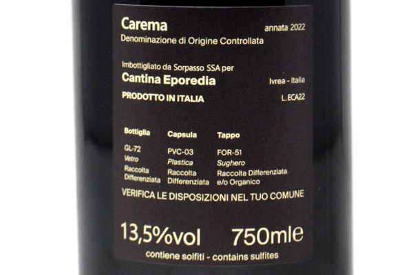 CAREMA DOCG 2022 - CANTINA EPOREDIA