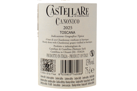 TOSCANA BIANCO IGT "CANONICO" 2025 - CASTELLARE DI CASTELLINA