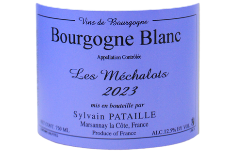 BOURGOGNE BLANC "LES MÉCHALOTS" 2023 - SYLVAIN PATAILLE
