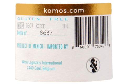 TEQUILA 100% DE AGAVE AZUL EXTRA AÑEJO - TEQUILA KOMOS