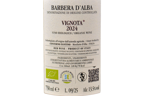 BARBERA D'ALBA DOC "VIGNOTA" 2024 - CONTERNO FANTINO