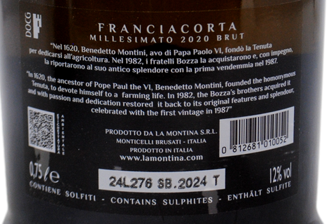 FRANCIACORTA DOCG BRUT 2020 - LA MONTINA