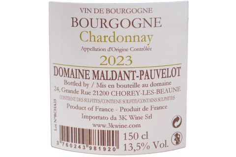 BOURGOGNE CHARDONNAY 2023 MAGNUM - DOMAINE MALDANT PAUVELOT