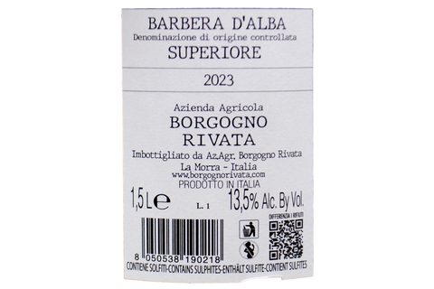 BARBERA D'ALBA DOC SUPERIORE 2023 MAGNUM LIMITED EDITION "ARTIST LABEL" (131 MAGNUM PRODOTTI) - BORGOGNO RIVATA