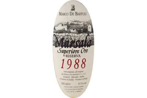 MARSALA SUPERIORE ORO RISERVA 1988 (550 ml) - MARCO DE BARTOLI