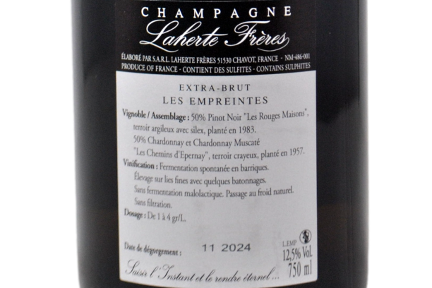 CHAMPAGNE EXTRA BRUT "LES EMPREITES" MILLESIME 2019 - LAHERTE FRERES