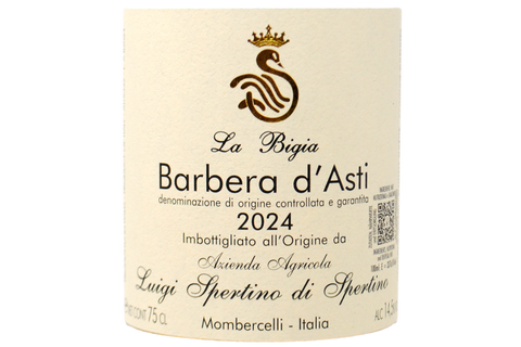 BARBERA D'ASTI DOCG "LA BIGIA" 2024 - LUIGI SPERTINO