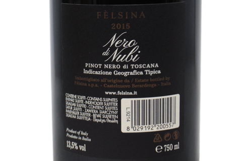 TOSCANA IGT PINOT NERO "NERO DI NUBI" 2015 - FÈLSINA