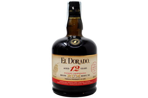RUM AGED 12 YEARS FINEST DEMERARA "EL DORADO" 0,70 L - DEMERARA DISTILLERS