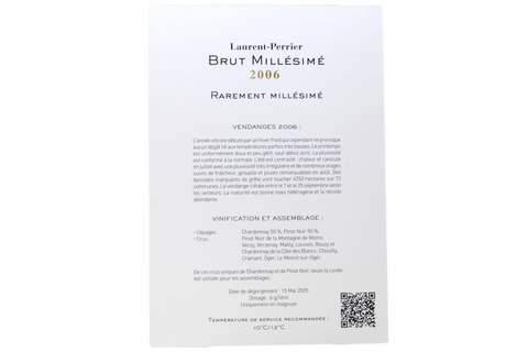 CHAMPAGNE BRUT MILLÉSIMÉ 2006 "RAREMENT MILLÉSIMÉ" MAGNUM CASSA LEGNO - LAURENT PERRIER