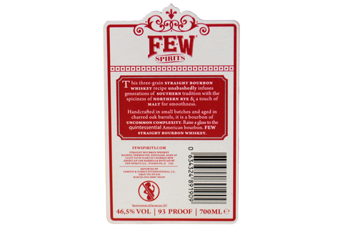 USA STRAIGHT BOURBON WHISKEY - FEW SPIRITS