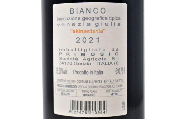 VENEZIA GIULIA BIANCO IGT "SKINSETTANTA" 2021 - PRIMOSIC