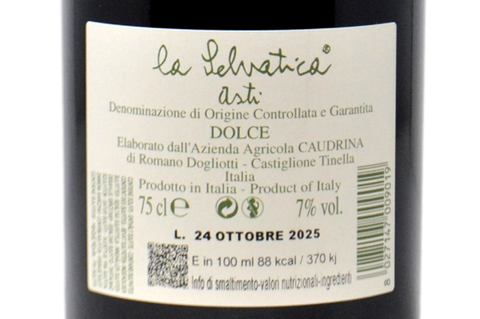 ASTI SPUMANTE DOCG "LA SELVATICA" 2025 - AZIENDA AGRICOLA CAUDRINA