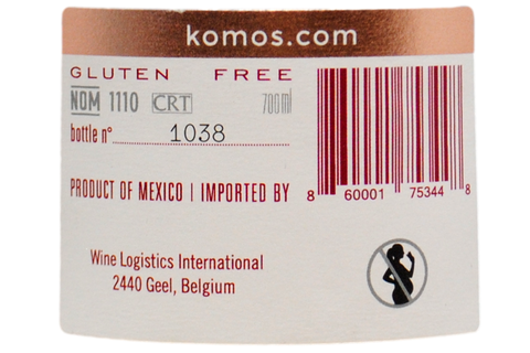 TEQUILA 100% DE AGAVE AZUL REPOSADO ROSA - TEQUILA KOMOS