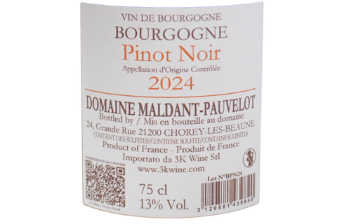 BOURGOGNE PINOT NOIR 2024 - DOMAINE MALDANT PAUVELOT