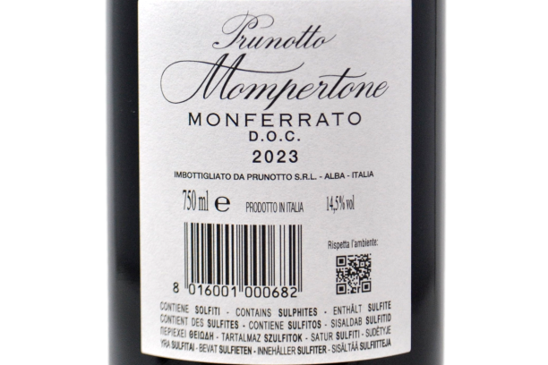 MONFERRATO ROSSO DOC "MOMPERTONE"  2023 - PRUNOTTO
