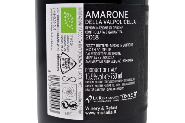 AMARONE DELLA VALPOLICELLA DOCG 2018 - MUSELLA