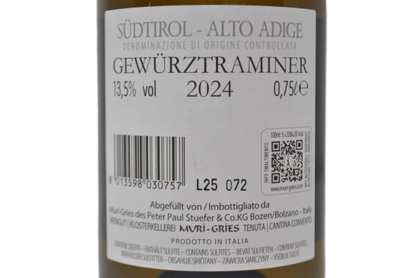 SUDTIROL DOC GEWURZTRAMINER 2024 - MURI-GRIES