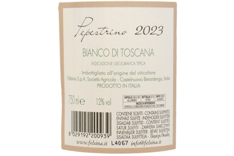 TOSCANA BIANCO IGT "PEPESTRINO" 2023 - FÈLSINA