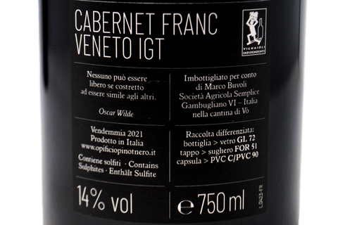 CABERNET FRANC VENETO IGT 2021 - MARCO BUVOLI