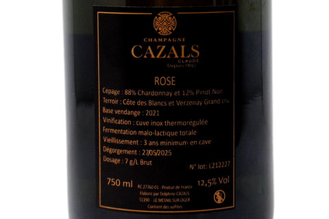 CHAMPAGNE ROSÉ LE-MESNIL-SUR-OGER GRAND CRU "CUVÉE ROSÉE" - CAZALS