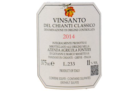 VINSANTO DEL CHIANTI CLASSICO DOC 2014 (375 ML) - FONTODI