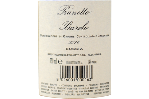 BAROLO DOCG "BUSSIA" 2016 - PRUNOTTO