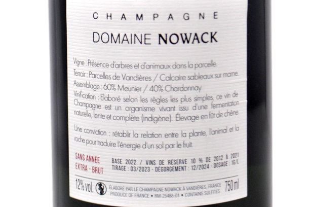 CHAMPAGNE EXTRA BRUT "S.A." - CHAMPAGNE NOWACK