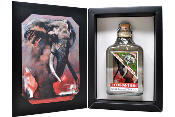 LONDON DRY GIN “ELEPHANT GIN” 0.5 L ASTUCCIO CON ARTWORK ESCLUSICO - ELEPHANT GIN