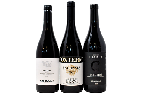 BAROLO VS BARBARESCO VS GATTINARA ANNATA 2022 TASTING BOX - 3 BOTTIGLIE