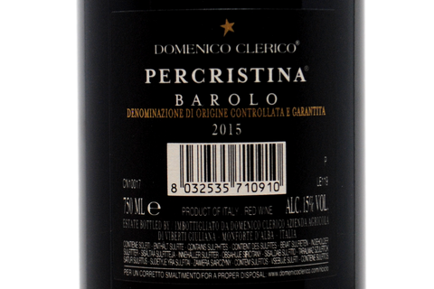 BAROLO DOCG "PERCRISTINA" 2015 - DOMENICO CLERICO