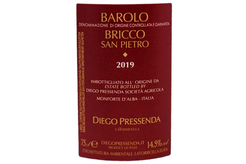 BAROLO DOCG "BRICCO SAN PIETRO" 2019 - DIEGO PRESSENDA