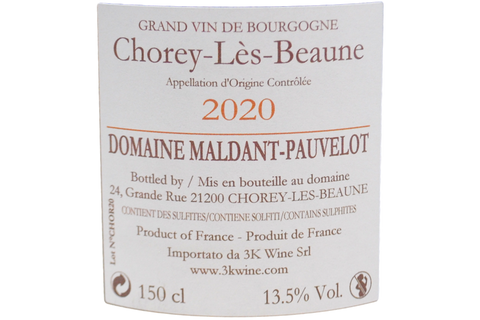 CHOREY-LES-BEAUNE ROUGE AOC 2020 MAGNUM - DOMAINE MALDANT PAUVELOT