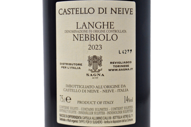 LANGHE NEBBIOLO DOC 2023 - CASTELLO DI NEIVE