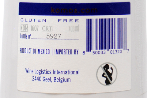 TEQUILA 100% DE AGAVE AZUL AÑEJO RESERVA - TEQUILA KOMOS