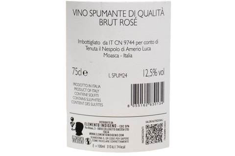 METODO CLASSICO BRUT ROSÉ BLANC DE NOIRS "DUE TRE" - TENUTA IL NESPOLO