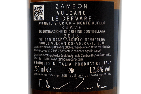 LE CERVARE SOAVE DOC VIGNETO STORICO MONTE DUELLO 2015 - ZAMBON VULCANO
