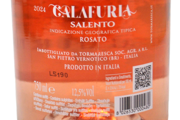 SALENTO IGT "CALAFURIA" 2024 - TORMARESCA