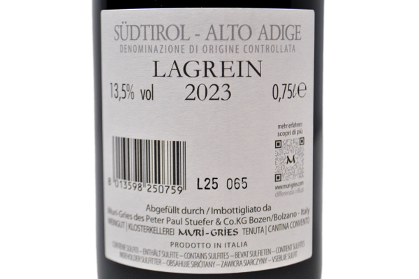 SUDTIROL DOC LAGREIN 2023 - MURI-GRIES