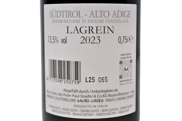 SUDTIROL DOC LAGREIN 2023 - MURI-GRIES