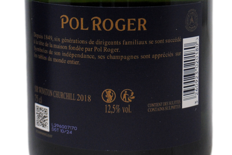 CHAMPAGNE BRUT "SIR WINSTON CHURCHILL" 2018 ASTUCCIATO - POL ROGER