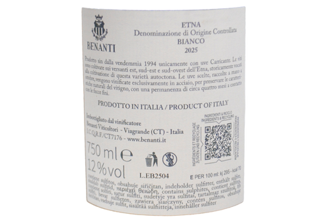 ETNA BIANCO DOC 2025 - BENANTI
