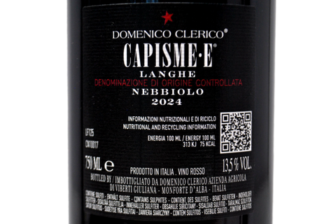 LANGHE NEBBIOLO DOC "CAPISME-E" 2024 - DOMENICO CLERICO