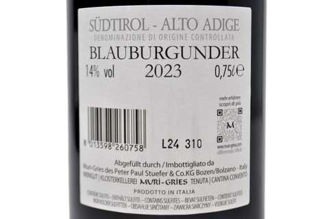 SUDTIROL DOC PINOT NERO 2023 - MURI-GRIES