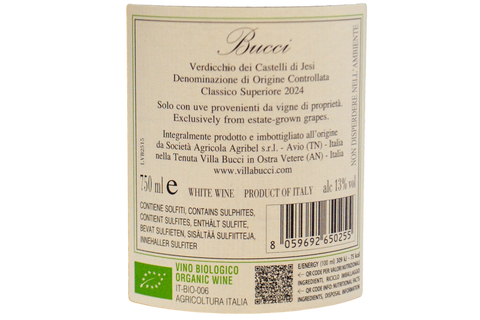 VERDICCHIO DEI CASTELLI DI JESI CLASSICO SUPERIORE DOC 2024 - VILLA BUCCI